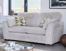 Alstons Aalto 2 seater sofa shown in 3617 fabric with scatters in 3020 