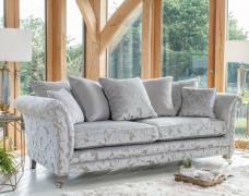 Alstons Lowry Grand sofa shown in main fabric 2387 (4) (price band F) with cushions in 2207 (4) & 2929 (4) 