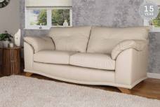Buoyant Nikki 3 seater sofa shown in Puglia Ice leather 