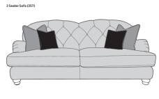Buoyant Dumpling 3 seater sofa with scatters 