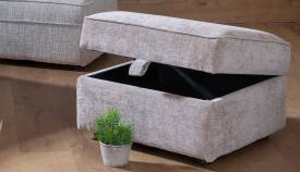 Alpine storage stool in fabric 5738