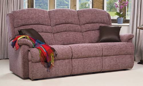 sherborne Olivia 3 seater sofa pictured in Como Plum, scatter cushions sold seperately 