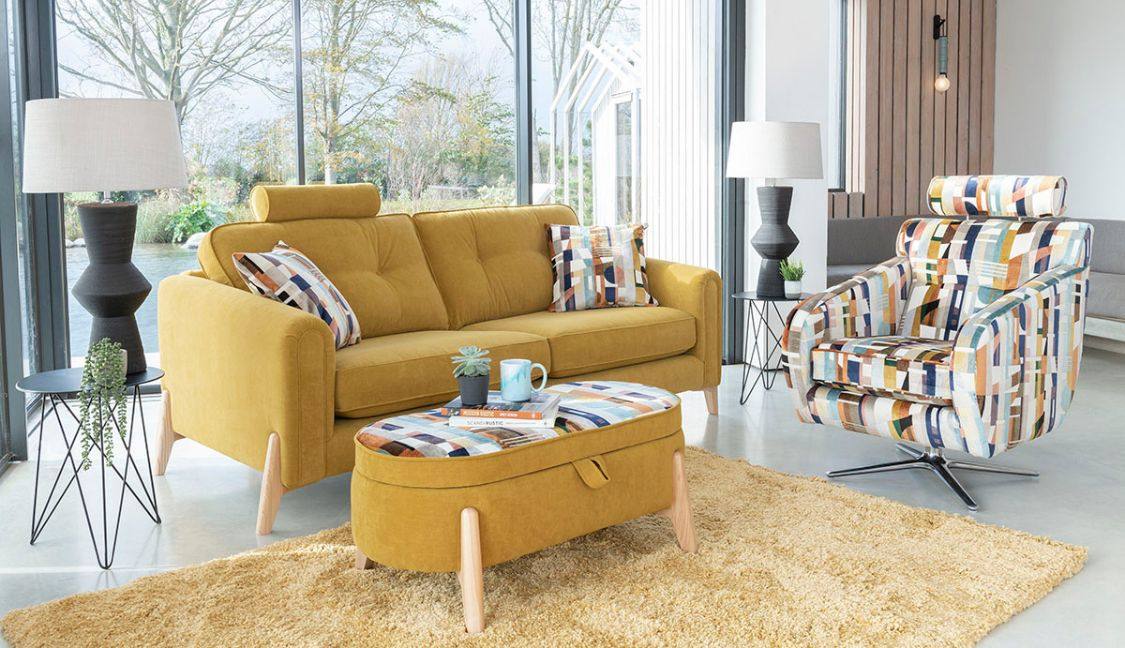 Sofa with matching swivel chair hotsell