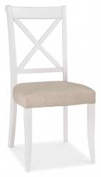 Bentley Designs Two Tone X Back Chair - Sand Fabric