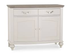 Bentley Designs Montreux Grey Washed Oak & Soft Grey Narrow Sideboard