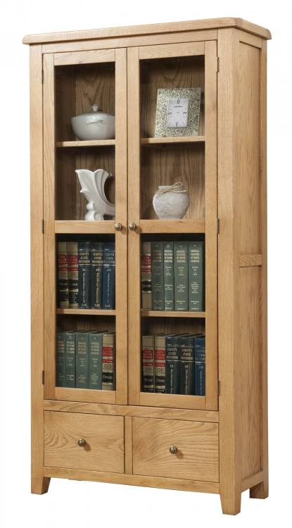 Telford Display Cabinet With Glass, Tall China Cabinets With Glass Doors