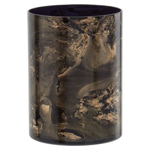 Dalvik Small Black Candle Holder