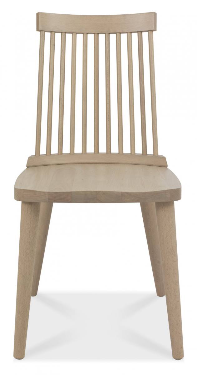 Bentley Designs Dansk Scandi Oak Spindle Chair - Scandi Oak Front Facing