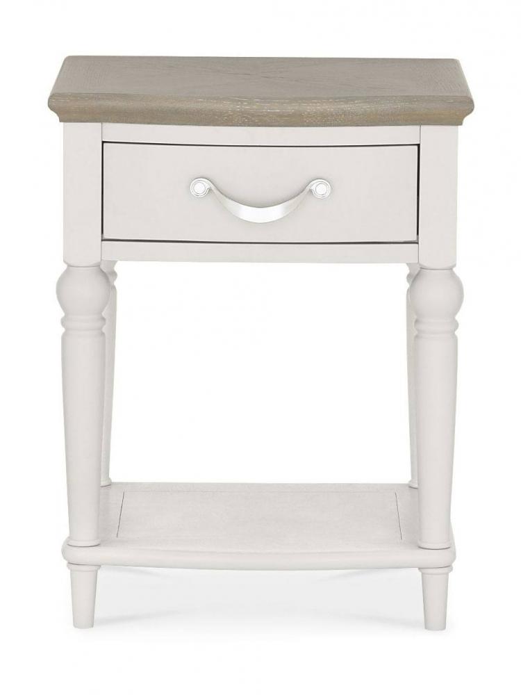 Bentley Designs - Montreux Grey Washed Oak & Soft Grey 1 Drawer Nightstand