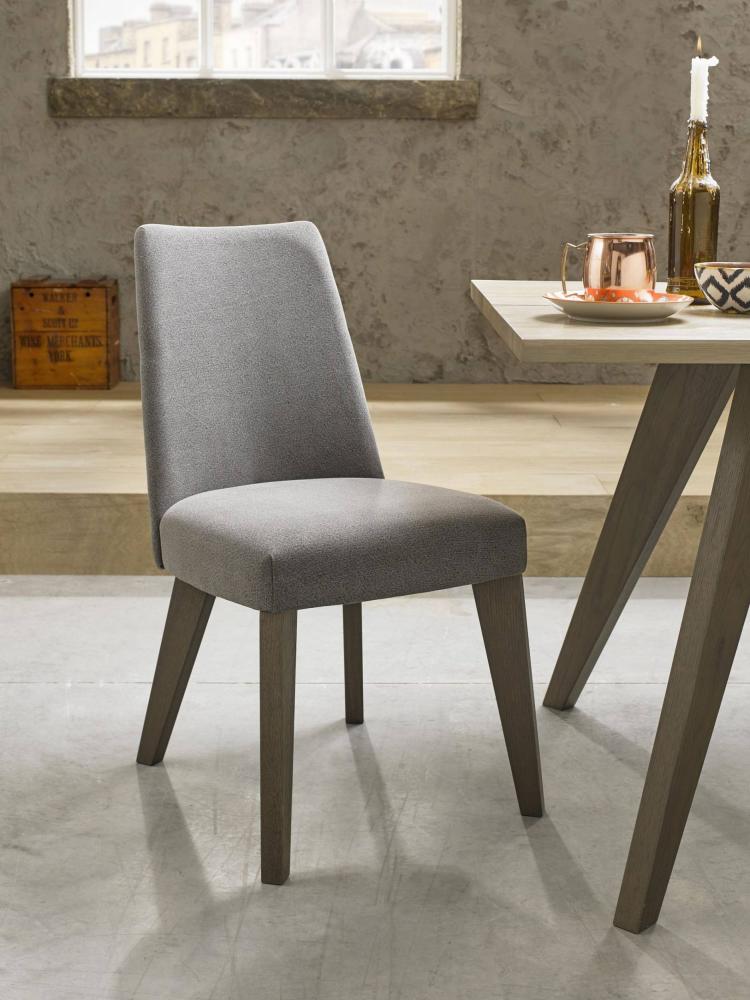 Bentley Designs Cadell Upholstered Dining Chair - Smoke Grey