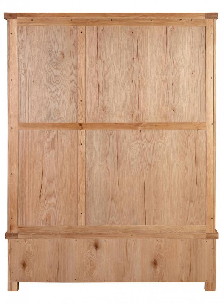 Bakewell Oak Triple Wardrobe with Drawers