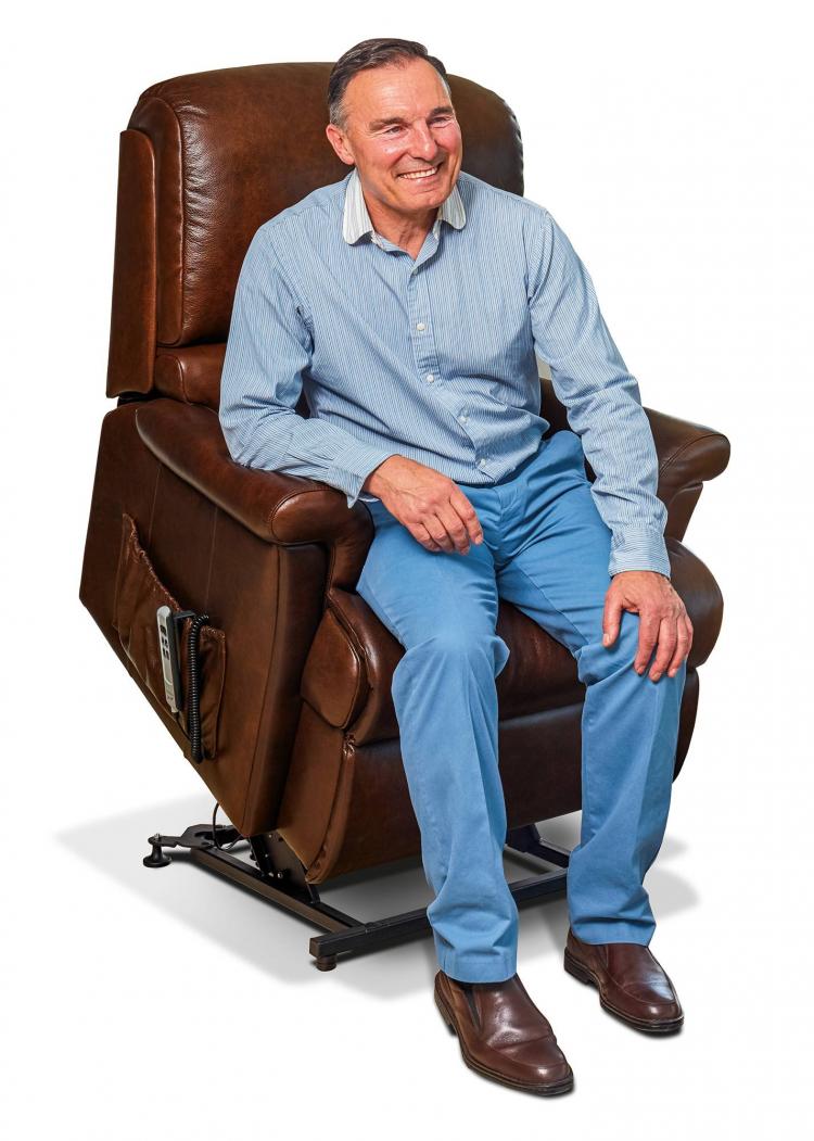 Chair pictured in Montana Brown 