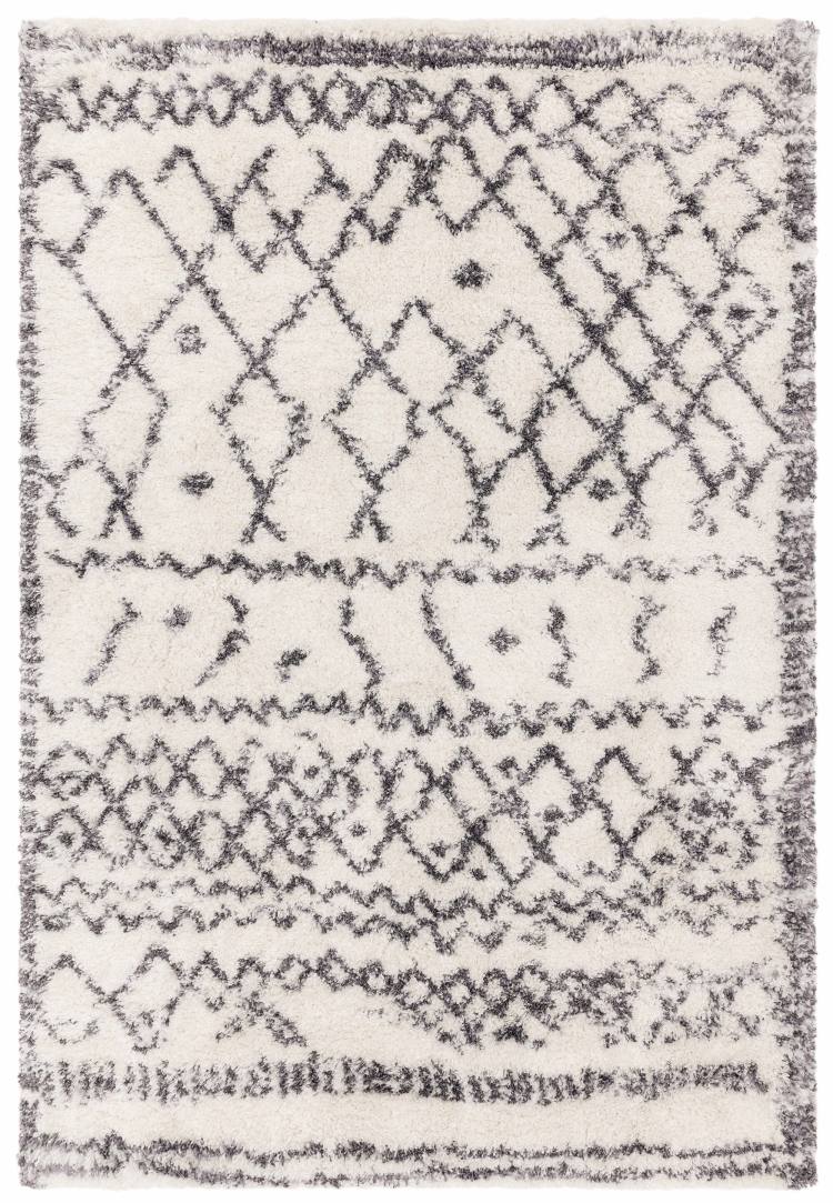 Milton Almond and Grey Abstract Patterned Rug