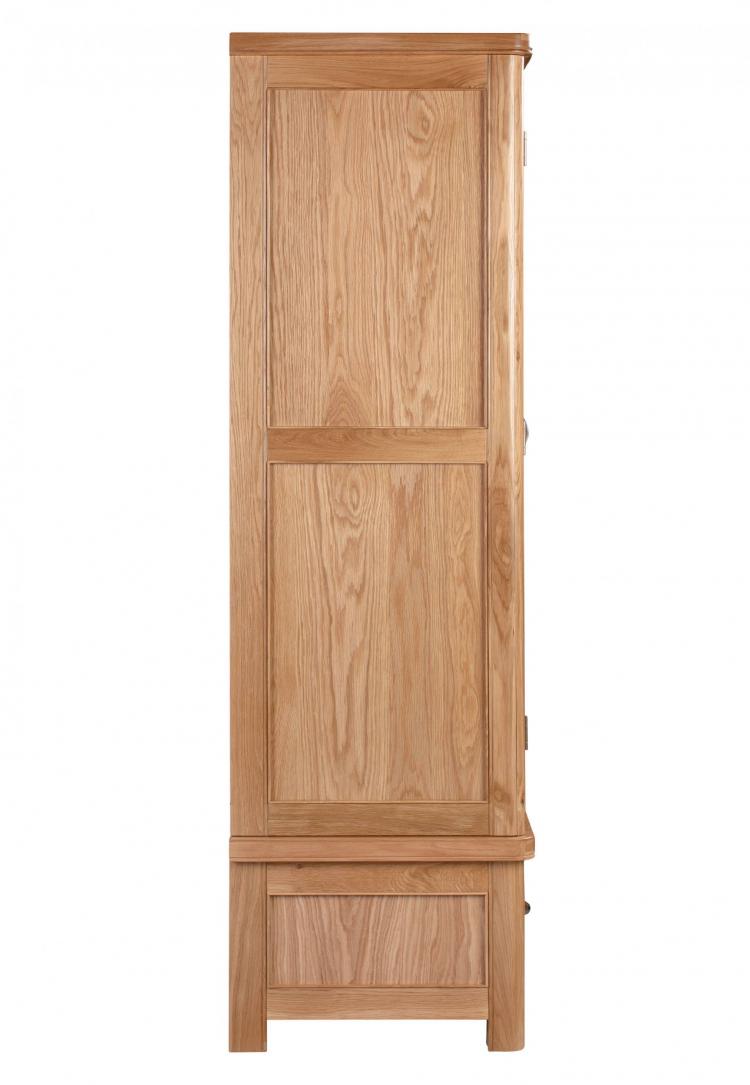 Bakewell Oak Triple Wardrobe with Drawers