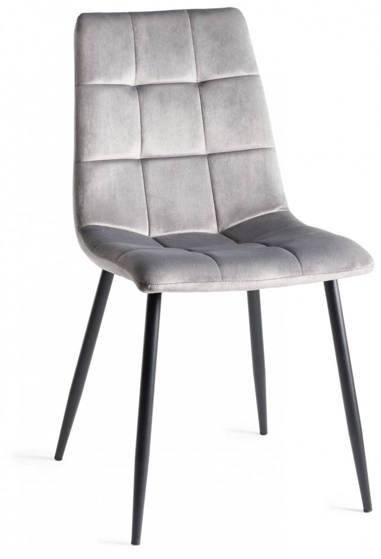 The Bentley Designs Mondrian Grey Velvet Fabric Chair