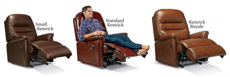 sherborne keswick leather recliner sizes