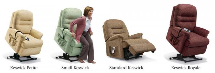 Sherborne Keswick Care lift & rise recliner chair range