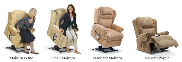 Sherborne Malvern lift & rise Care Recliner chair range 