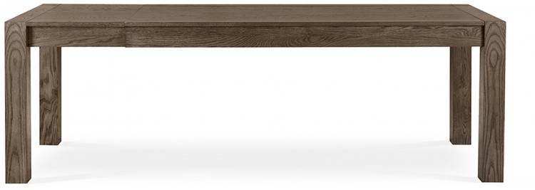 The Bentley Designs Turin Dark Oak Large End Extension Table in Extended Position