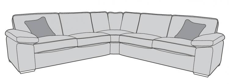 Buoyant Dexter Large Corner Sofa - L2, CO, R2