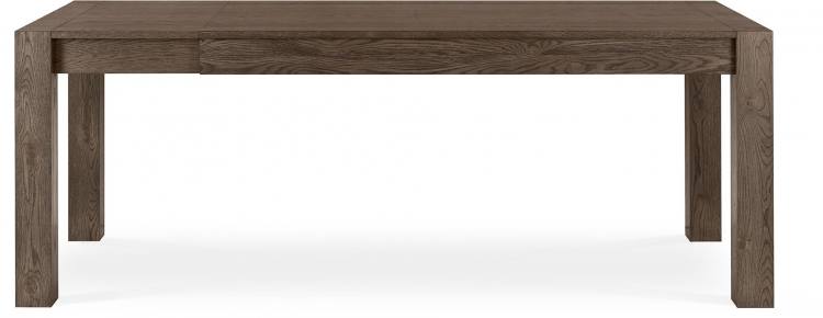 The Bentley Designs Turin Dark Oak Medium End Extension Table Extended