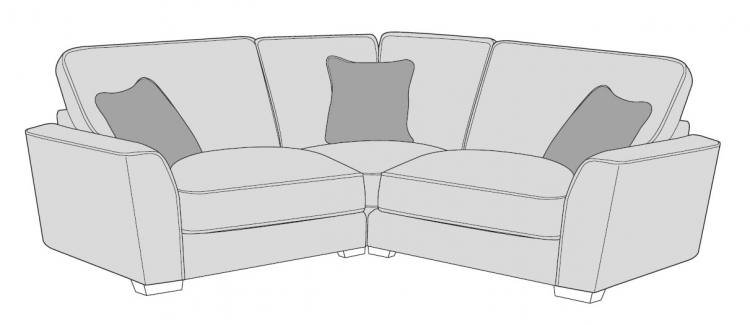 Buoyant Fantasia Standard Back Small Corner Sofa - LH1 + COR + RH1
