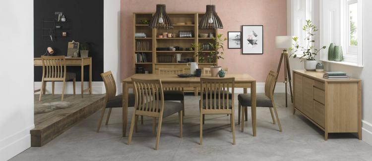 Bentley Designs - Bergen Oak Living, Dining & Office Room Furniture