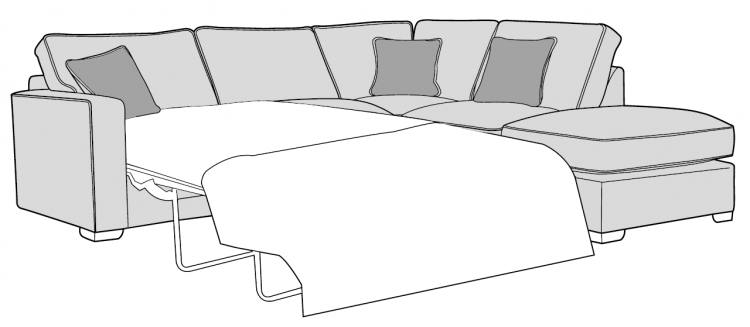 Buoyant Chicago Standard Back Corner Chaise with Sofa Bed - L2S, RFC, FST