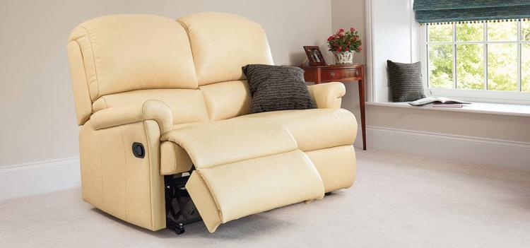 Sherborne Nevada Small Reclining 2 Seater Leather Sofa