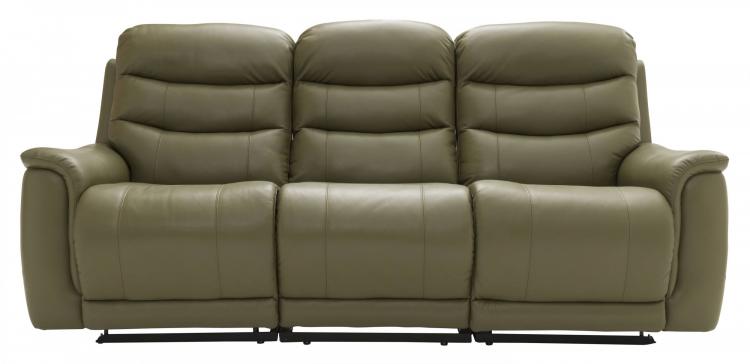Sofa shown in Mezzo Olive leather