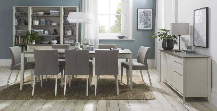 Bentley Designs - Bergen Grey Washed Oak & Soft Grey Living, Dining & Office Room Furniture 