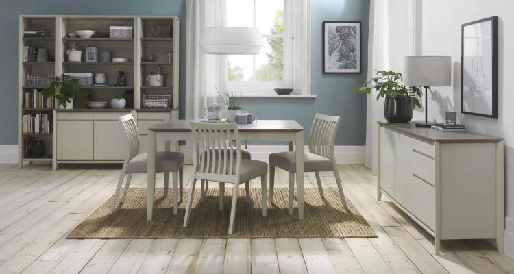 Bentley Designs - Bergen Grey Washed Oak & Soft Grey Living, Dining & Office Room Furniture 