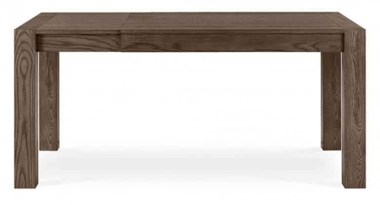 The Bentley Designs Turin Dark Oak Small End Extension Table in Extended Position