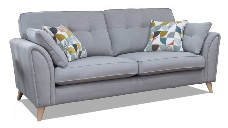 Alstons Oceana Grand sofa pictured in fabric 2807 (Band A), large scatter cushions in 2009, light eco legs.