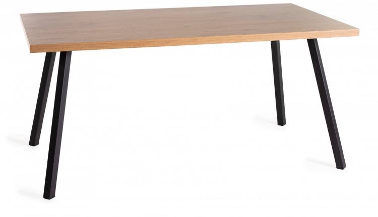 The Bentley Designs Ramsay Oak Effect Melamine 6 Seater Dining Table 