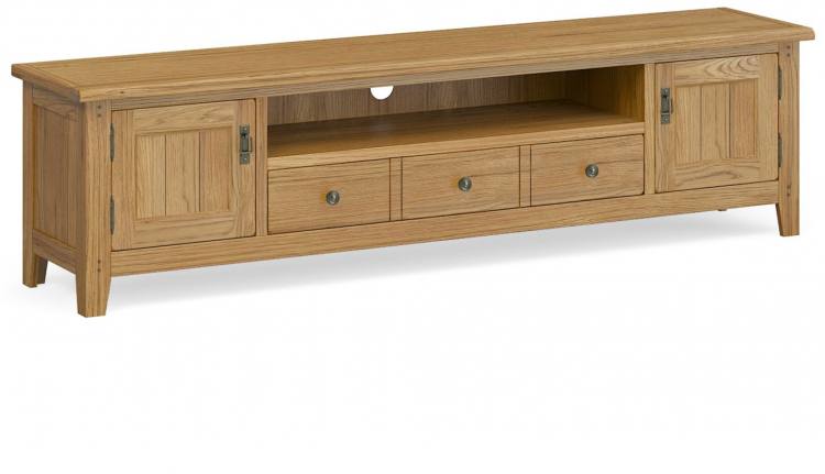 Corndell Bedford Oak Large TV unit 