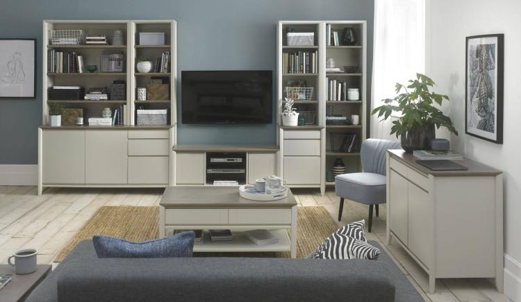 Bentley Designs - Bergen Grey Washed Oak & Soft Grey Living, Dining & Office Room Furniture 