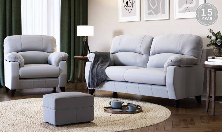 Suite shown in Puglia Cinder leather 