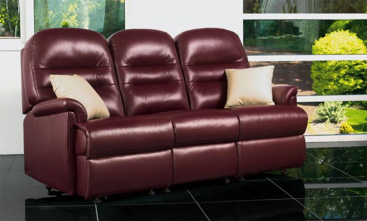 sherborne keswick leather small 3 seater sofa