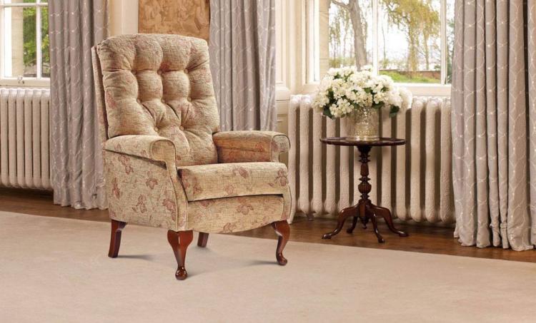 sherborne shildon fireside chair with Queen Anne style legs