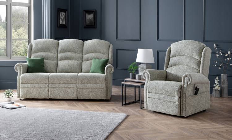 Ideal Upholstery Beverley 3 seater sofa and Riser Recliner Chair