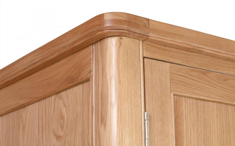 Bakewell Oak Triple Wardrobe with Drawers