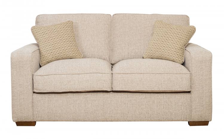 Chicago 2 seater Standard Back sofa with mid oak feet