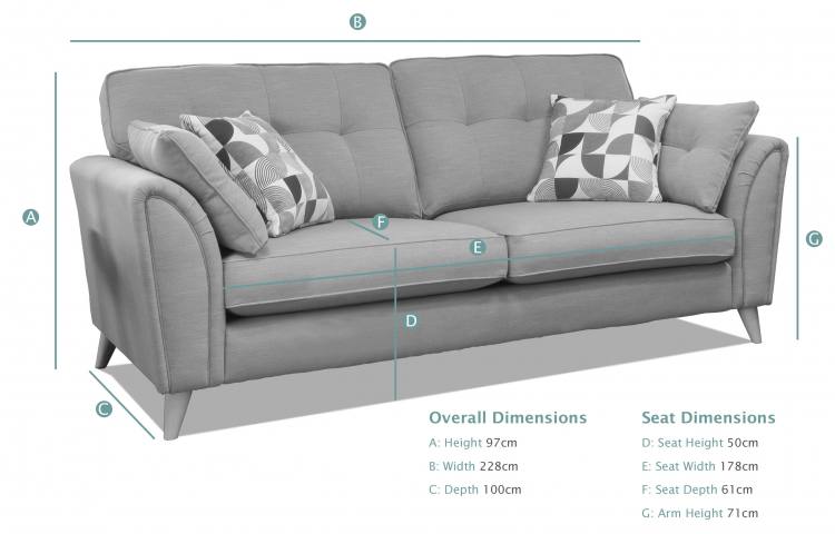 Alstons Oceana Grand Sofa dimensions