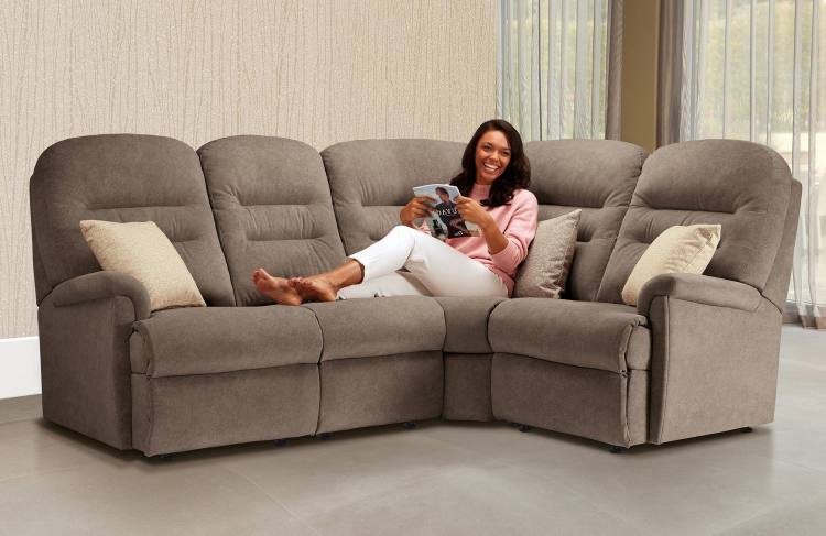 Keswick Fixed Corner sofa pictured in Nautilus Taupe, scatter cushions sold separately