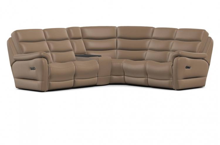 Anderson sofa group shown in Dolce Taupe leather 