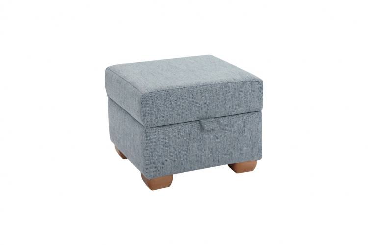 Ideal Upholstery Buckingham Storage Pouffe in Ferrara Carolina