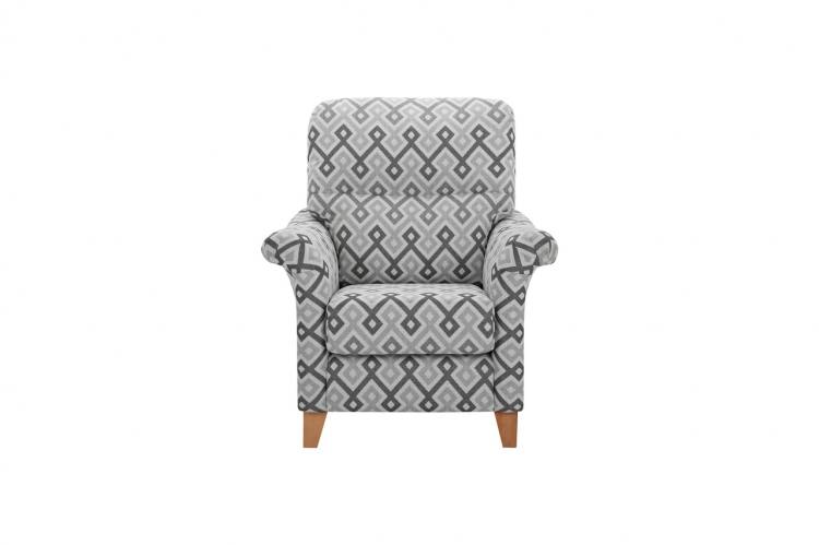 Ideal Upholstery Buckingham Accent Chair in Fresco Smoke 
