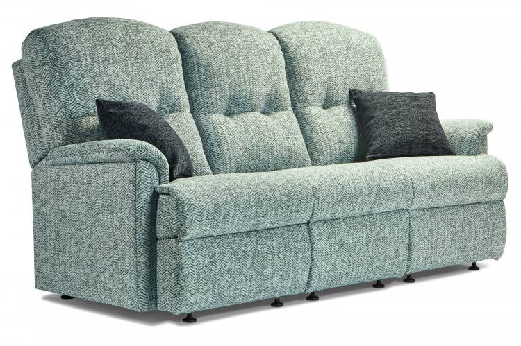 Standard size sofa pictured in Ashby Flint with glide feet, scatter cushions sold seperately