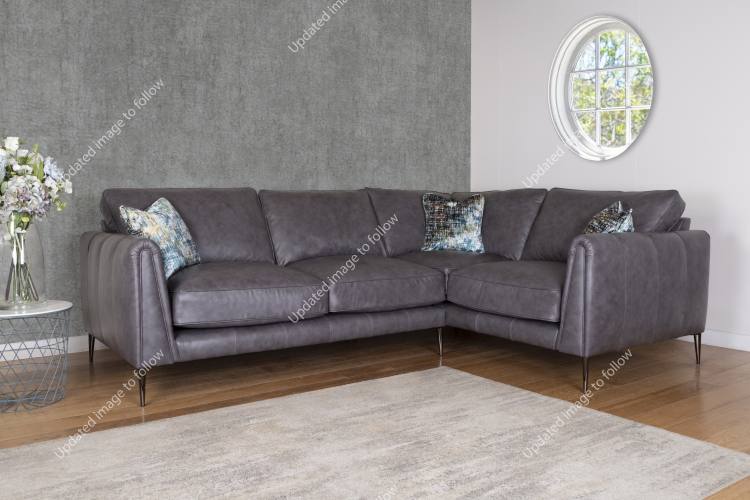 Buoyant Harlow leather corner group sofa (scatter cushions sold seperately) 